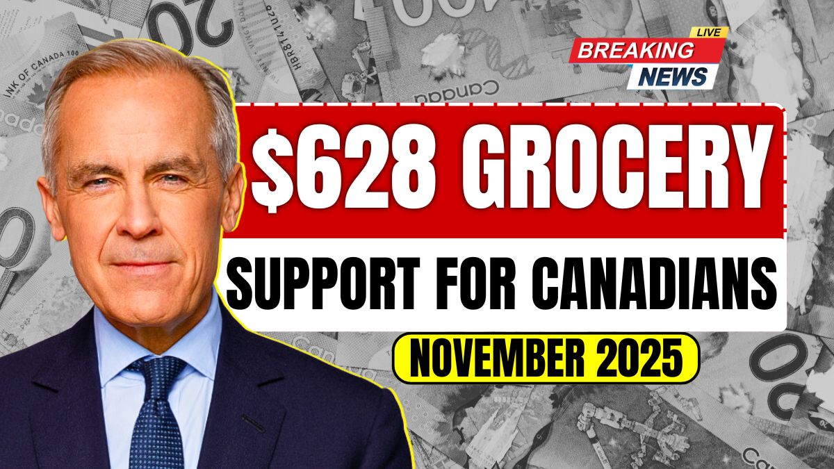 $628 Grocery Support for Canadians in November 2025 – Relief from High Food Costs